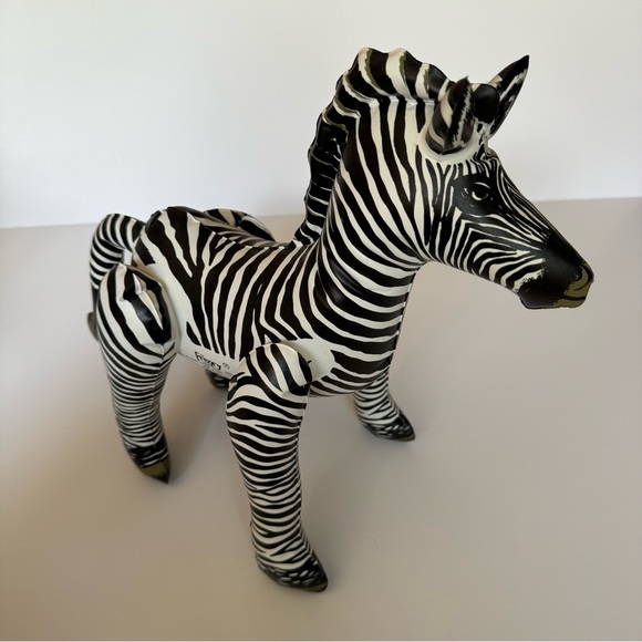 BARNUM’S ANIMALS. Vintage. Inflatable Zebra. Toy. - Picture 6 of 12